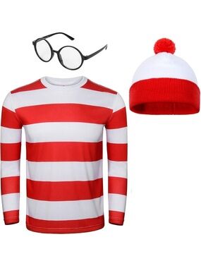 Unbranded Find Me Costume Where’s Waldo? Halloween Costume Size 2XL